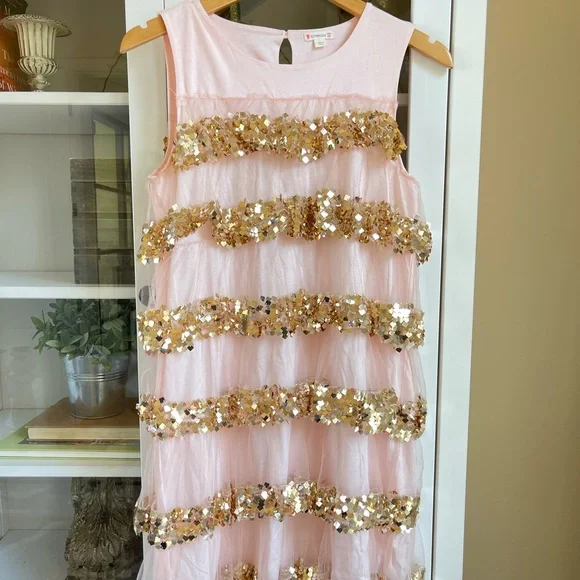 green emerald velvet dress Jenny Dress in Gold Sequin S